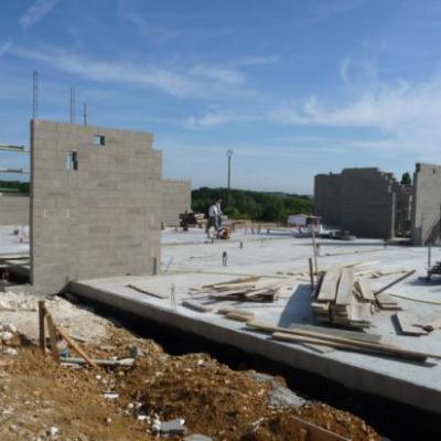 La construction de la cantine garderie