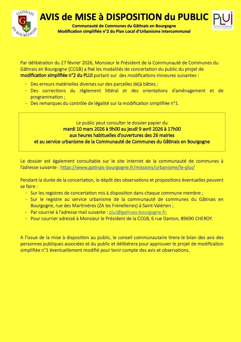 Avis concertation v panneaux jaune a imprimer sur a3 ms2