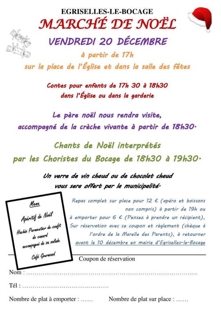 Petite affiche marche noel 2019