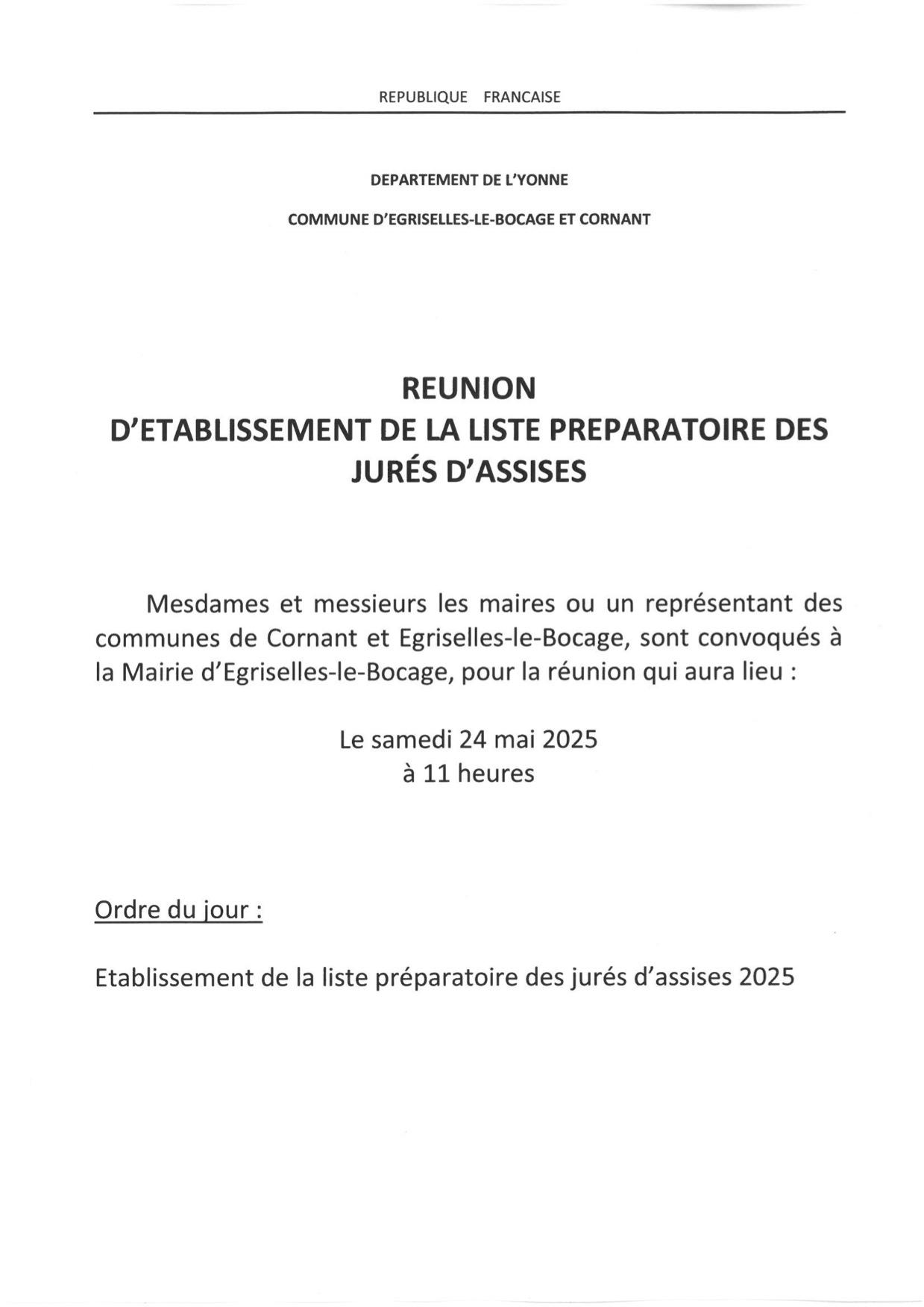 Re union jure s d assises